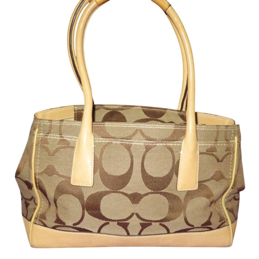 COACH 2007 Hamptons Madeline canvas & leather Signature C Monogram Satchel bag - Picture 2 of 13